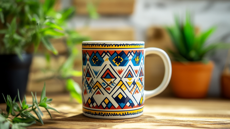 styled berber mug design