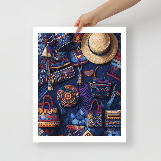 Amazigh Elegance: A Collection of Traditional Berber Accessories - Poster