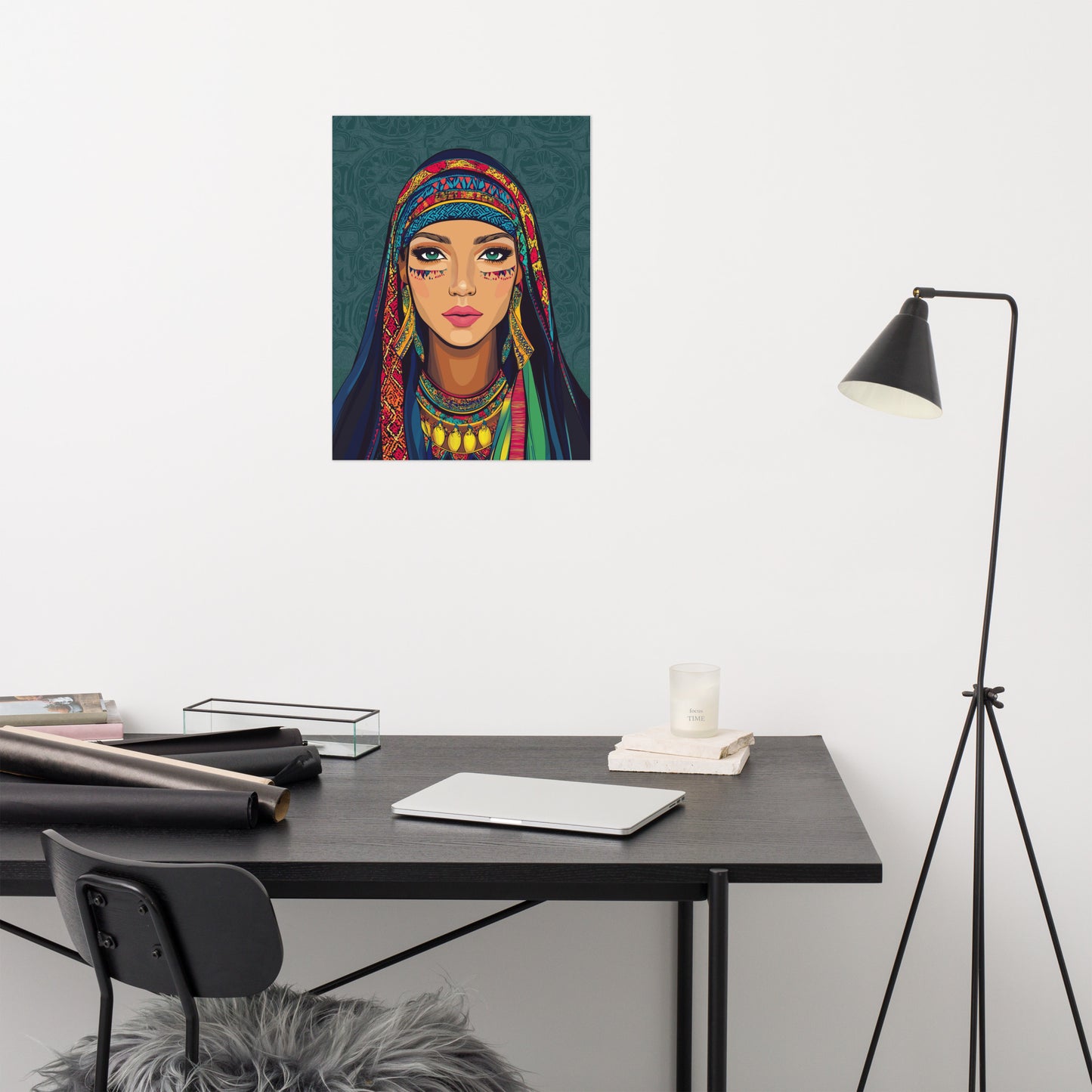 Amazigh Woman Poster – Berber Art for Home & Living Decor