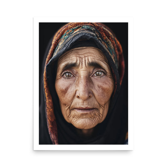 Inspiring Amazigh Woman Portrait Poster – Berber Heritage Art