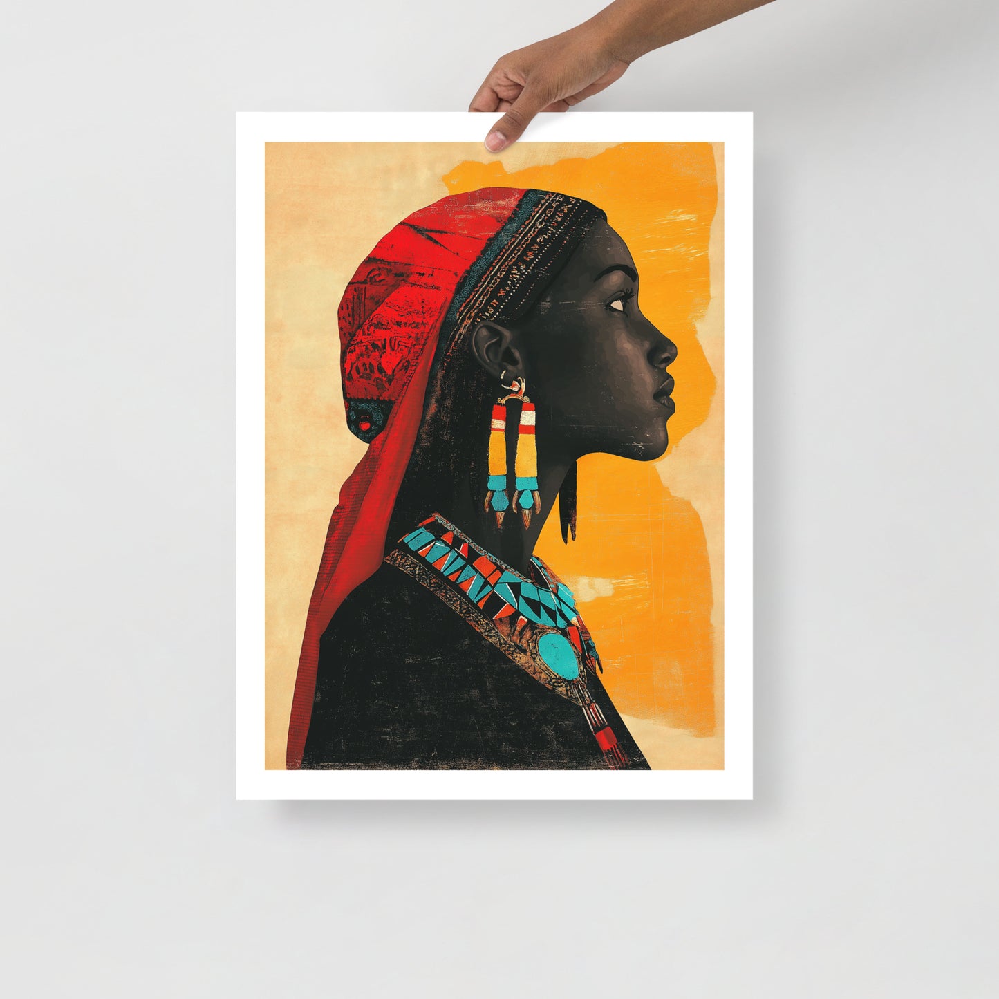 Authentic Kabyle and Touareg Woman Poster – Berber Jewelry and Tribal Art