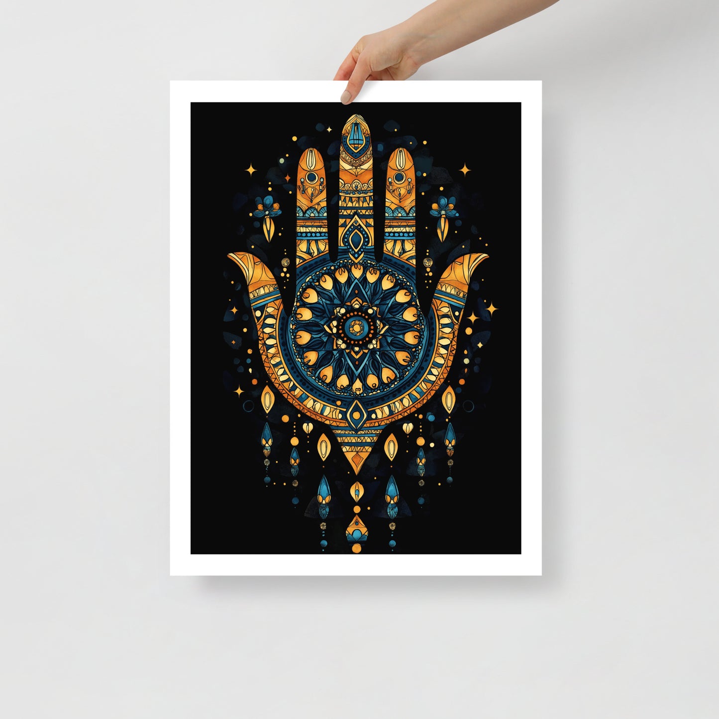 Hand of Fatma Poster – Amazigh Art for Spiritual Protection and Culture