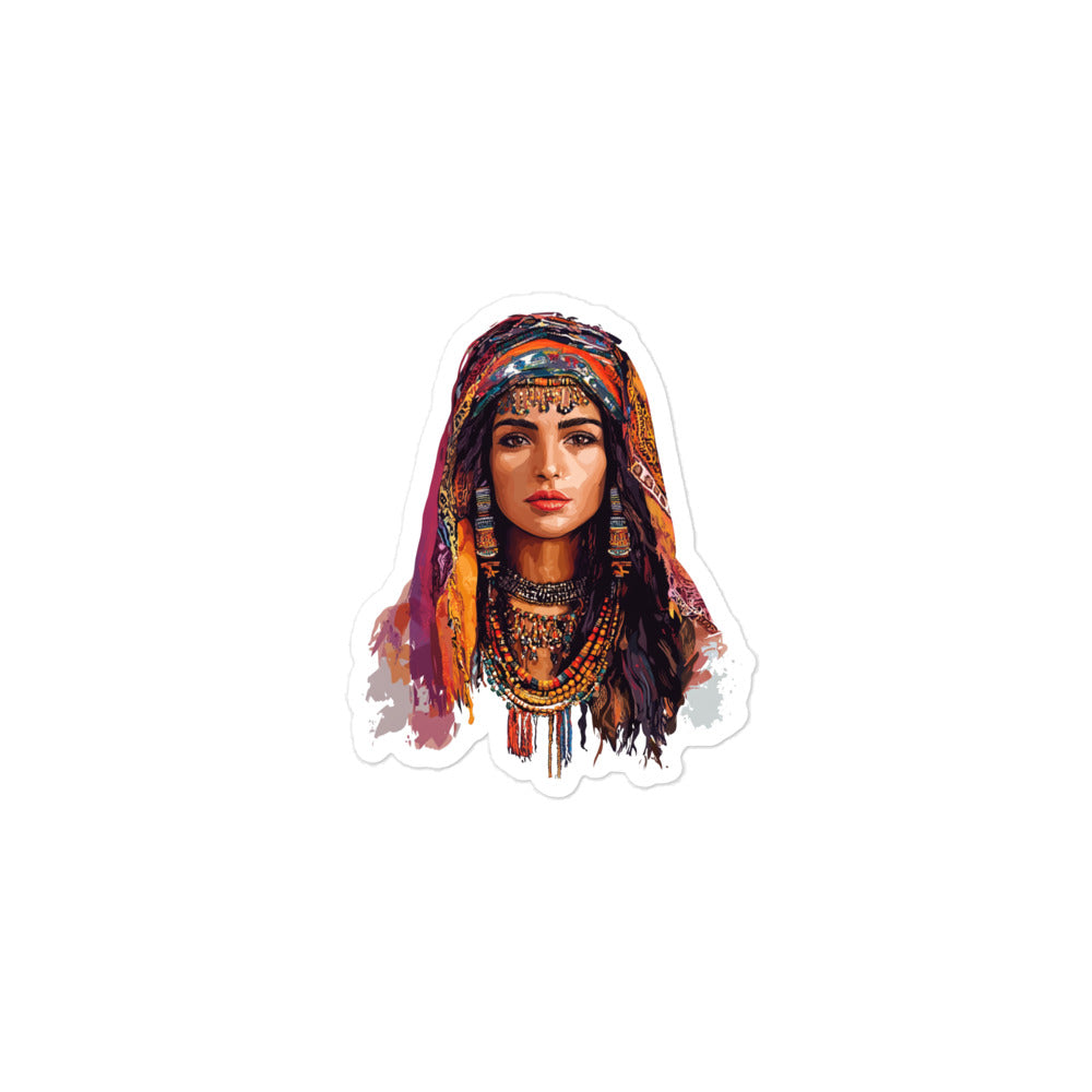 Berber Jewelry Sticker - Timeless Cultural Elegance