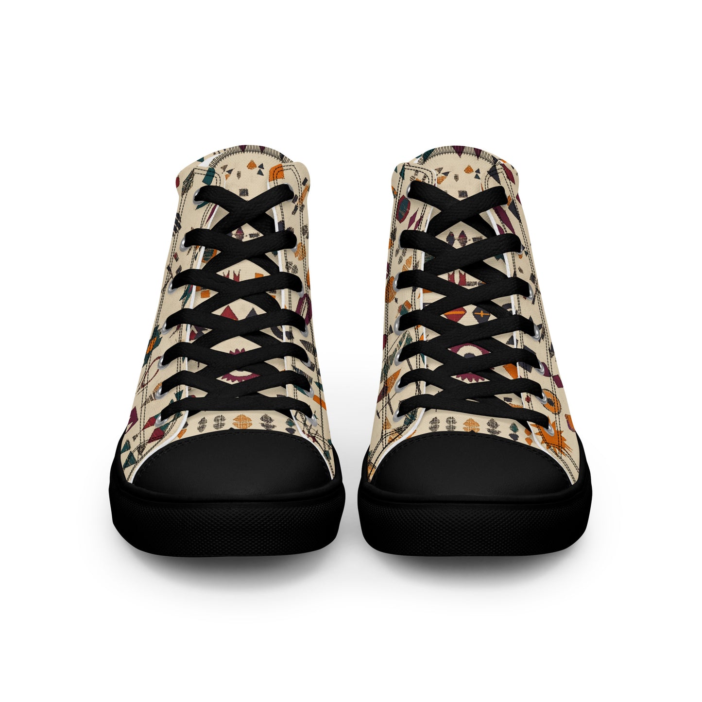 Men’s High Top Canvas Shoes – Berber Heritage and Amazigh Symbols