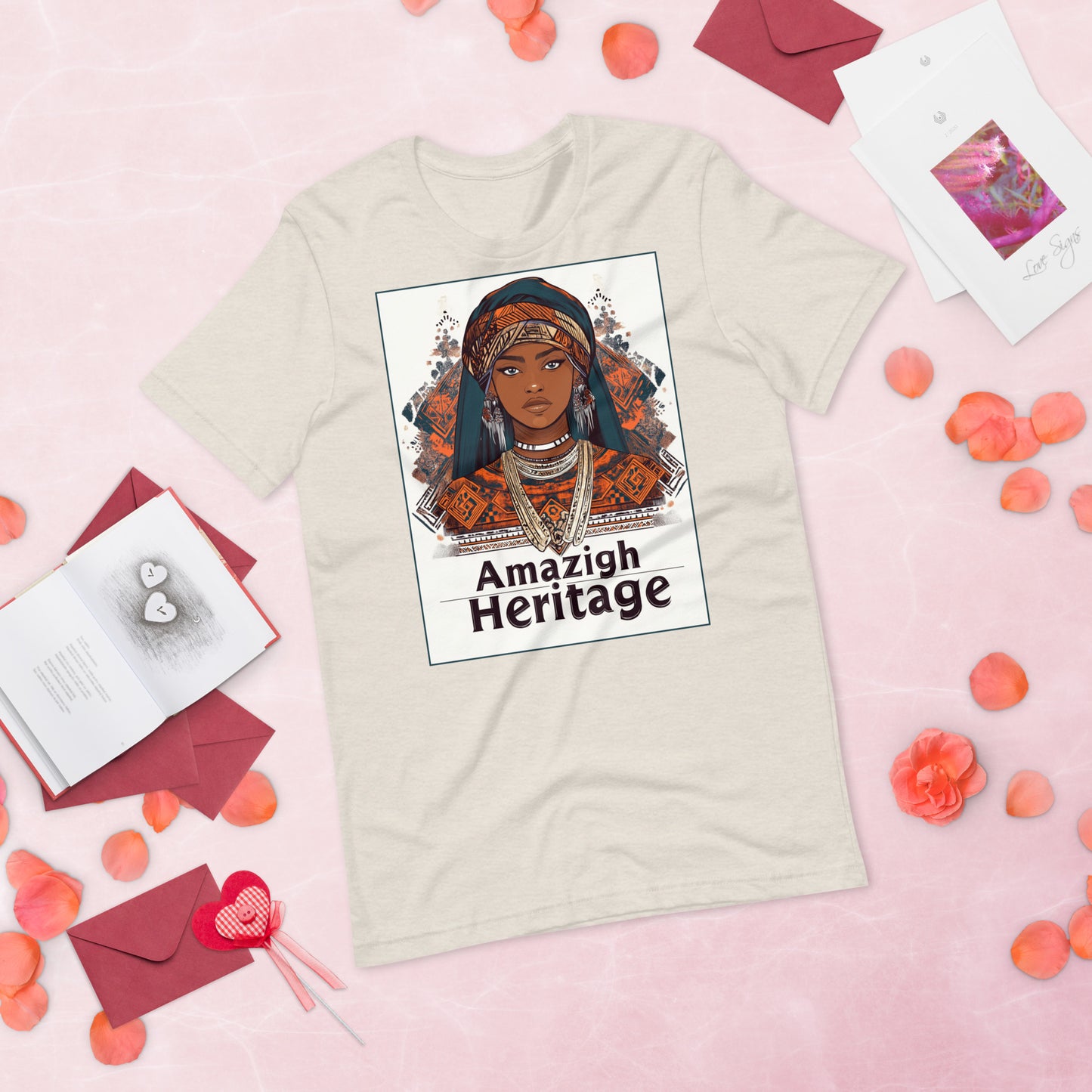 t-shirt amazigh femme beige