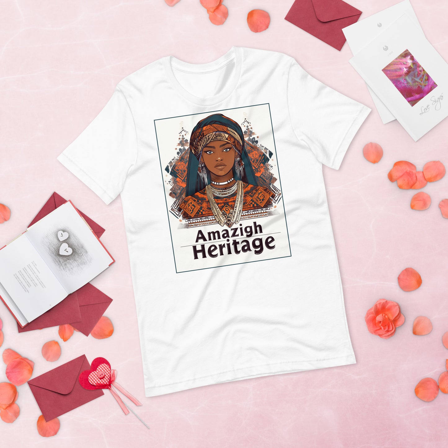 t-shirt amazigh femme blanc