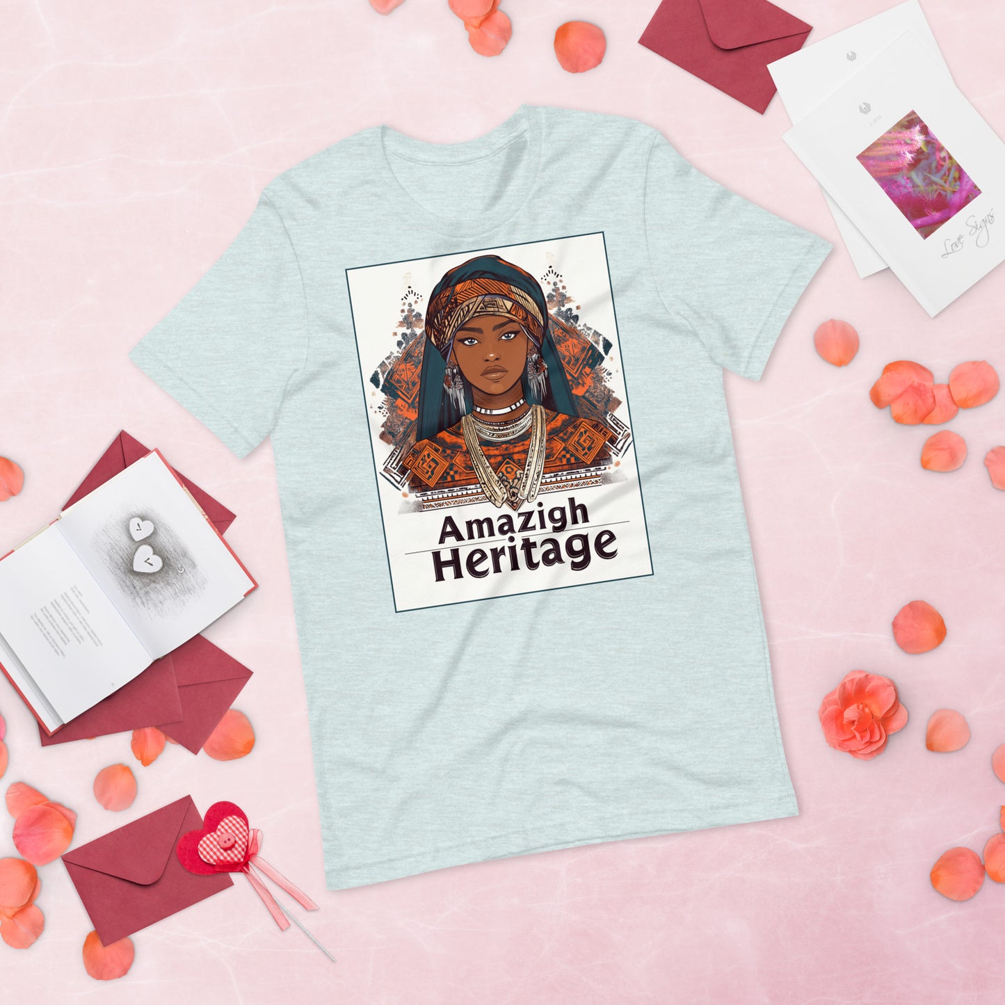 t-shirt amazigh pour femme prisme de bruyère