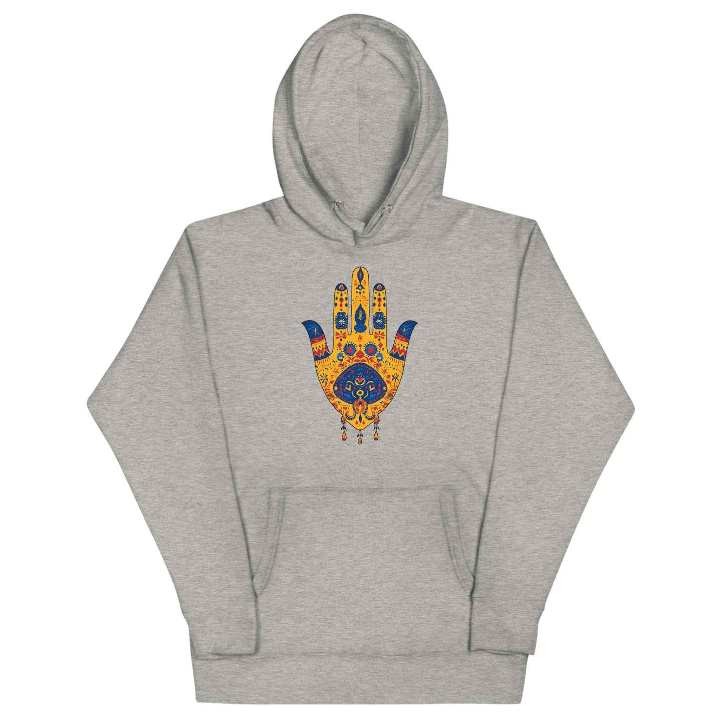 Hand of Fatima Men's Hoodie – Spiritual Protection and Berber Heritage