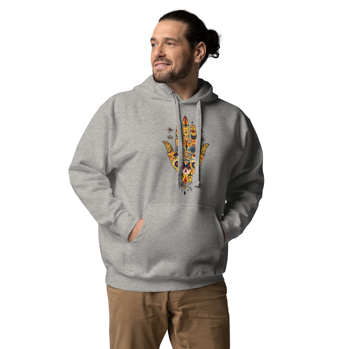 Men’s Hand of Fatma Hoodie – Amazigh Heritage and Spiritual Protection