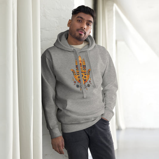 Men’s Hand of Fatma Hoodie – Spiritual Protection and Berber Culture