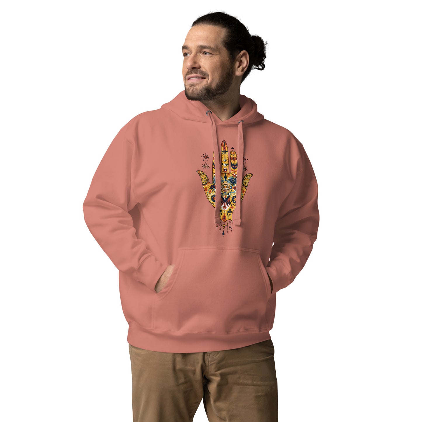 Men’s Hand of Fatma Hoodie – Amazigh Heritage and Spiritual Protection