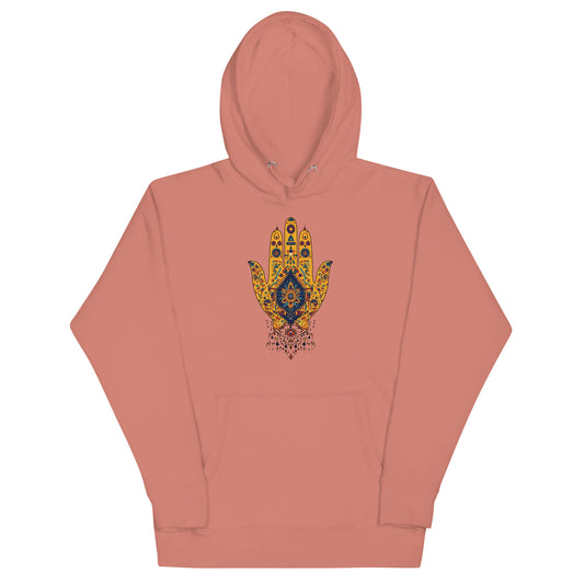 Women’s Hand of Fatma Hoodie – Berber Heritage and Spiritual Protection