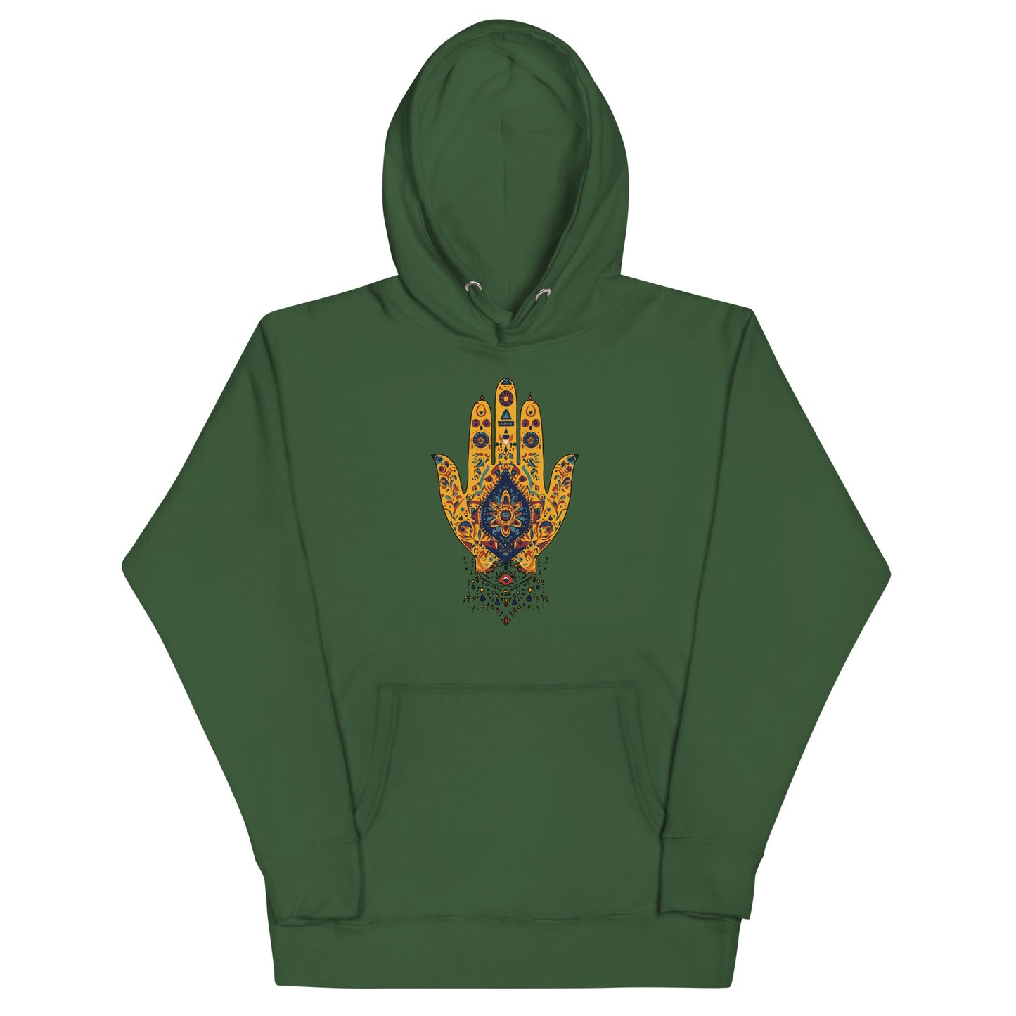 Women’s Hand of Fatma Hoodie – Berber Heritage and Spiritual Protection