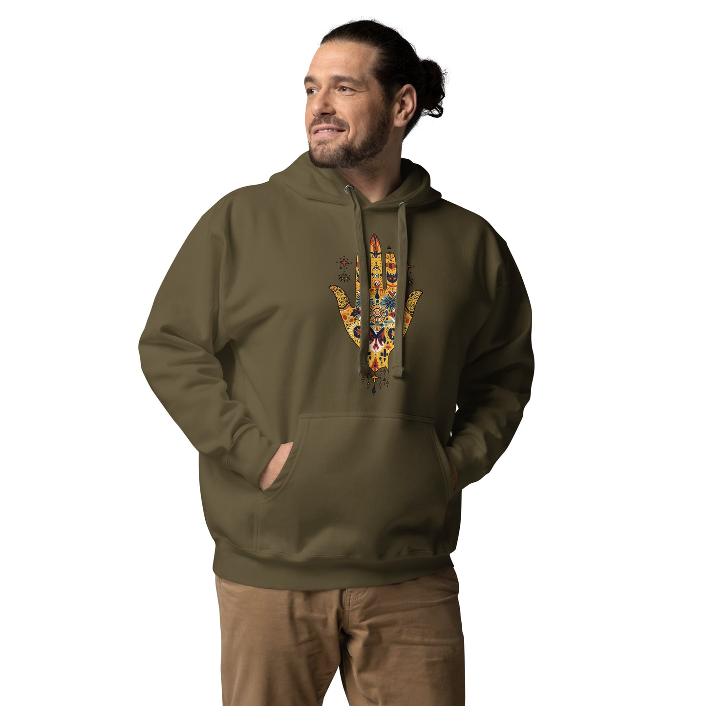 Men’s Hand of Fatma Hoodie – Amazigh Heritage and Spiritual Protection