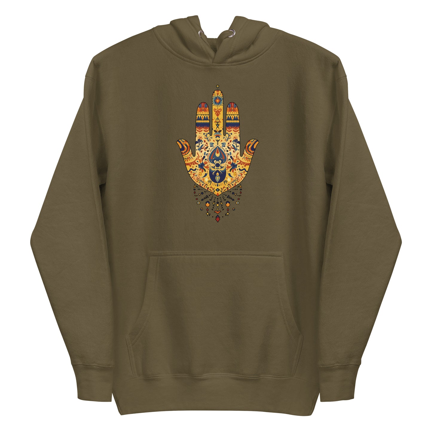 Men’s Hand of Fatma Hoodie – Spiritual Protection and Amazigh Pride