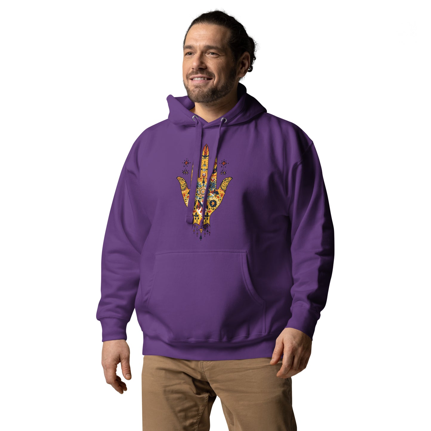 Men’s Hand of Fatma Hoodie – Amazigh Heritage and Spiritual Protection