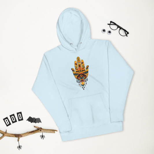 Hand of Fatima Women's Hoodie – Amazigh Symbols and Spiritual Protection