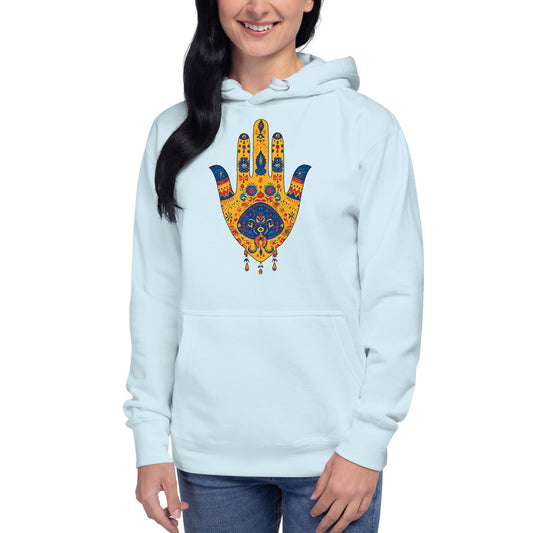 Hand of Fatima Women's Hoodie – Amazigh Symbols and Cultural Elegance