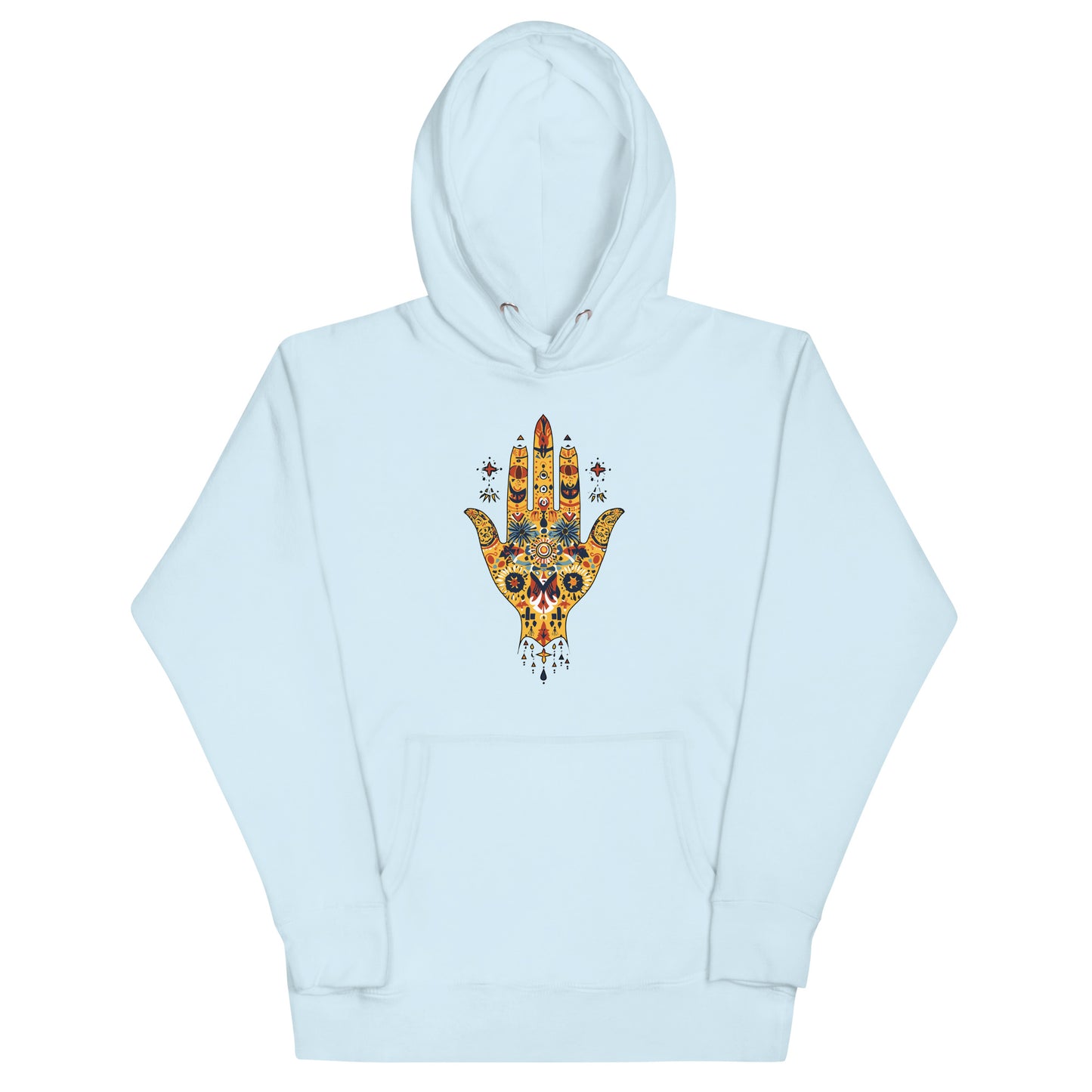 Women’s Hand of Fatma Hoodie – Berber Symbols and Spiritual Protection