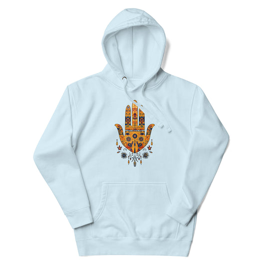 Women’s Hand of Fatma Hoodie – Amazigh Elegance and Spiritual Strength