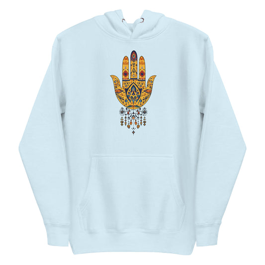 Women’s Hand of Fatma Hoodie – Spiritual Protection and Amazigh Heritage