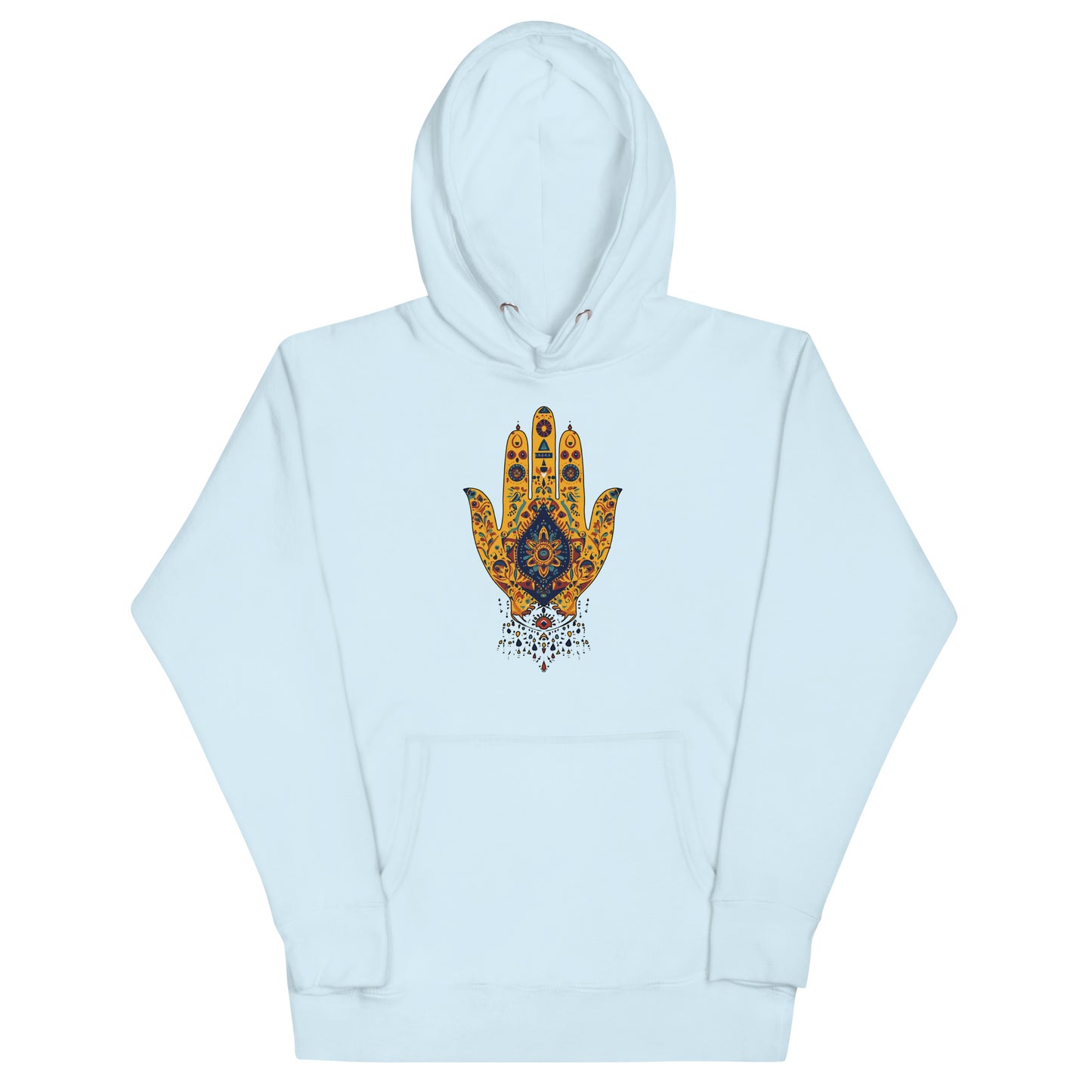 Men’s Hand of Fatma Hoodie – Berber Symbols and Spiritual Power