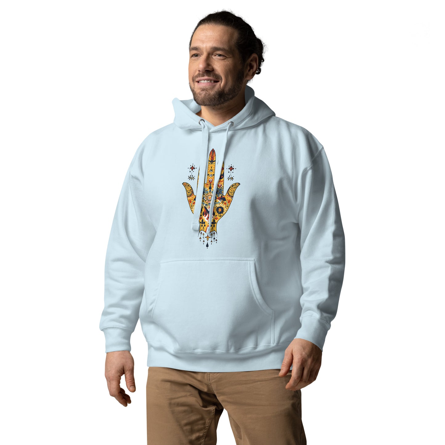 Men’s Hand of Fatma Hoodie – Amazigh Heritage and Spiritual Protection