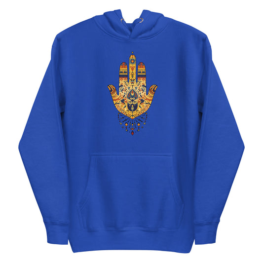 Men’s Hand of Fatma Hoodie – Spiritual Protection and Amazigh Pride