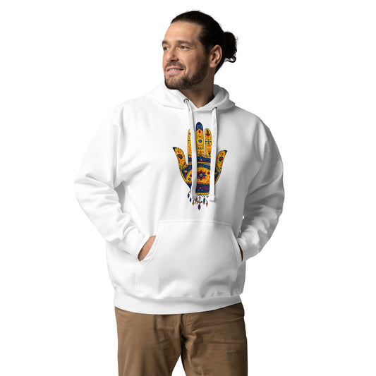 Men's Hand of Fatima Hoodie – Berber Heritage and Spiritual Protection