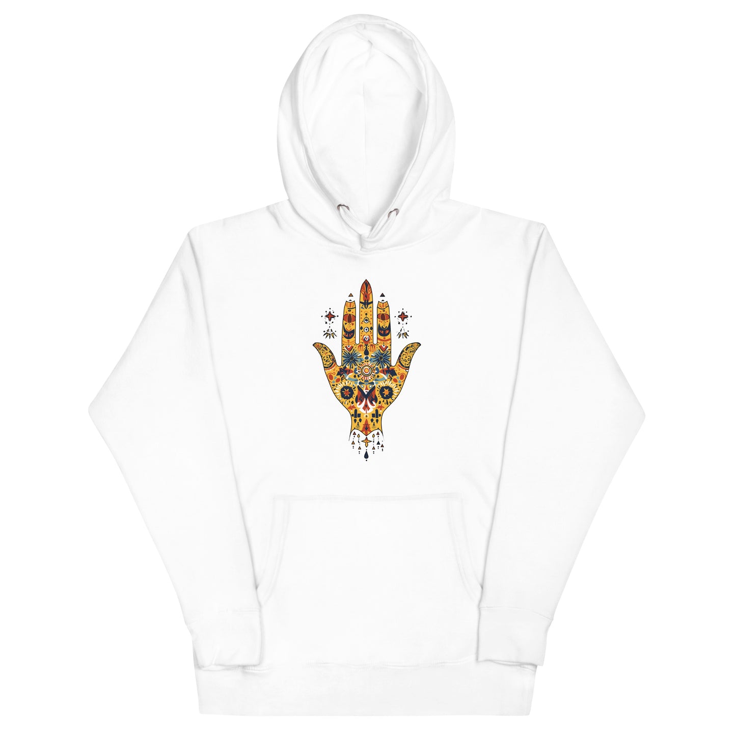 Women’s Hand of Fatma Hoodie – Berber Symbols and Spiritual Protection