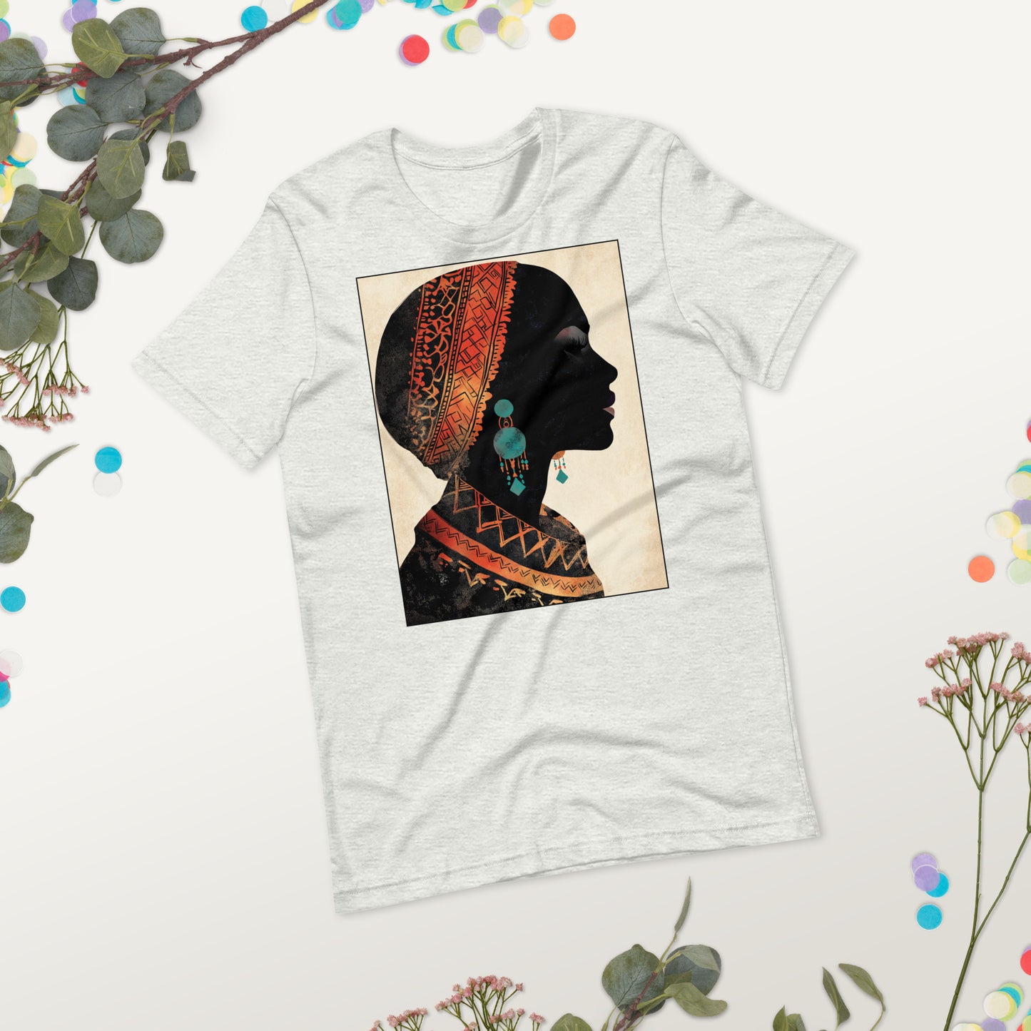 Berber Woman Silhouette Women's T-Shirt - Stylish Amazigh Heritage Design | Ketama Creations