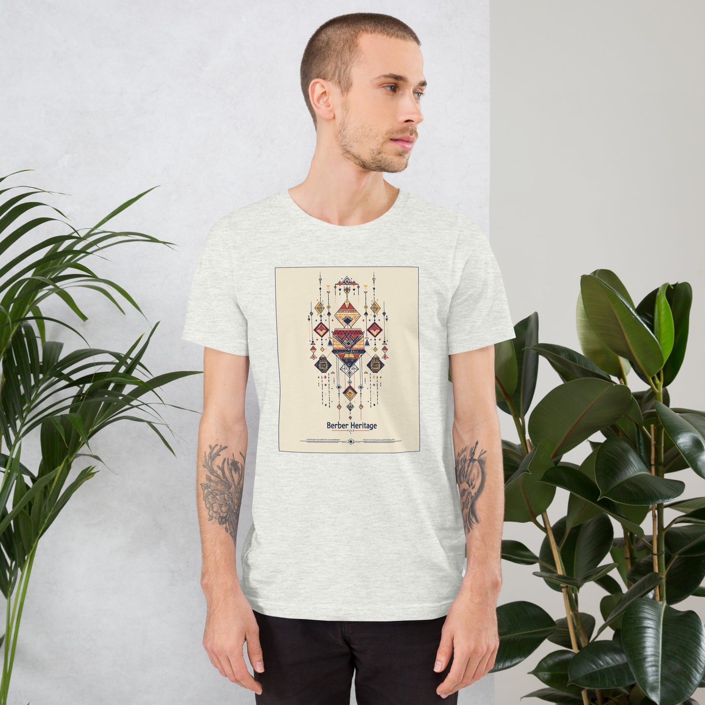 Berber Heritage - Detailed Jewelry Illustration - Men's T-shirt