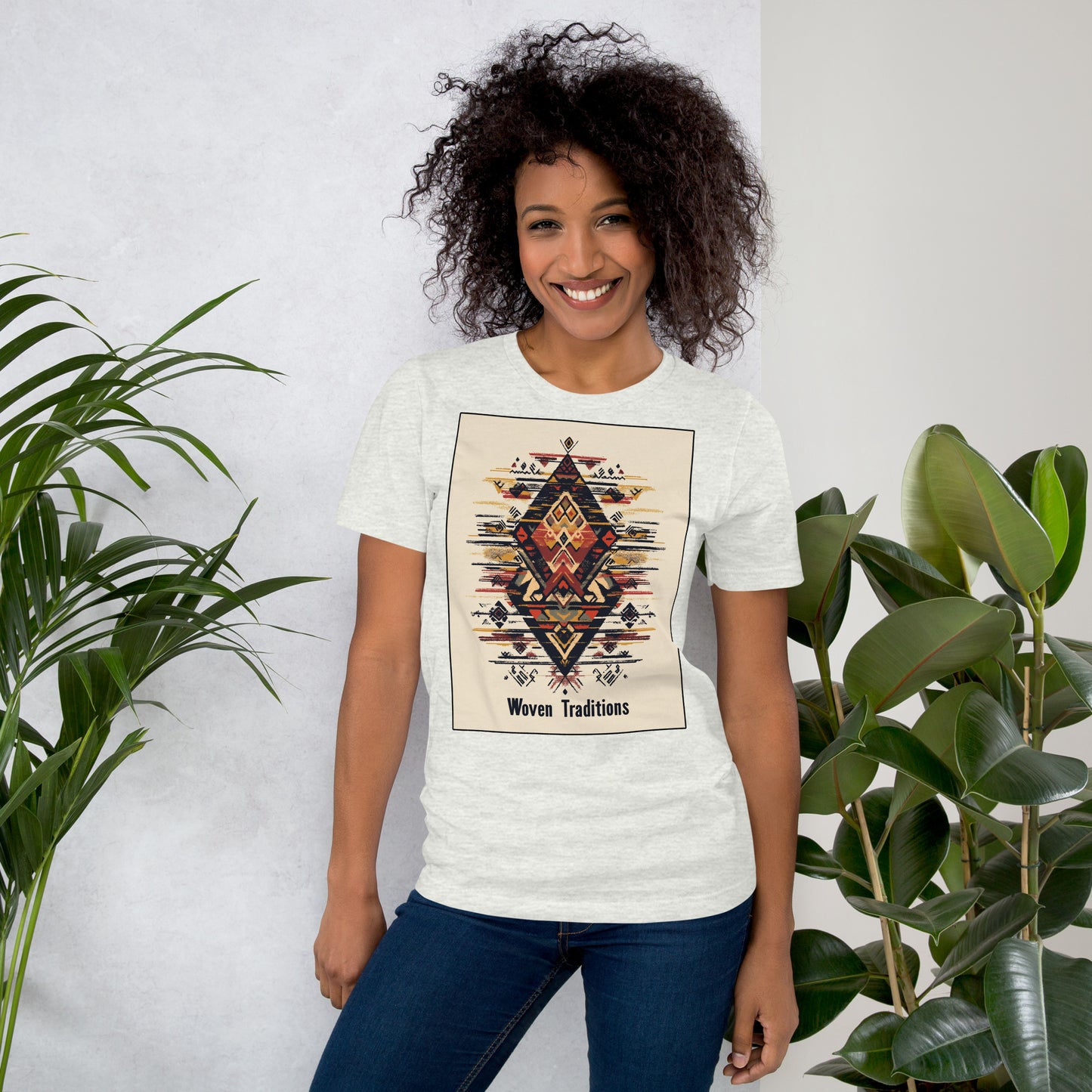 Woven Traditions Women's T-Shirt - Amazigh Berber Design | Ketama Creations