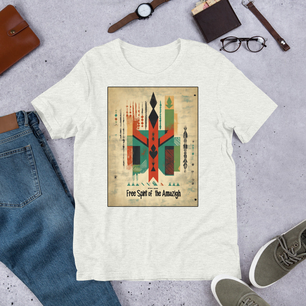 The Free Spirit of the Amazigh Men's T-Shirt - Berber Heritage Design | Ketama Creations