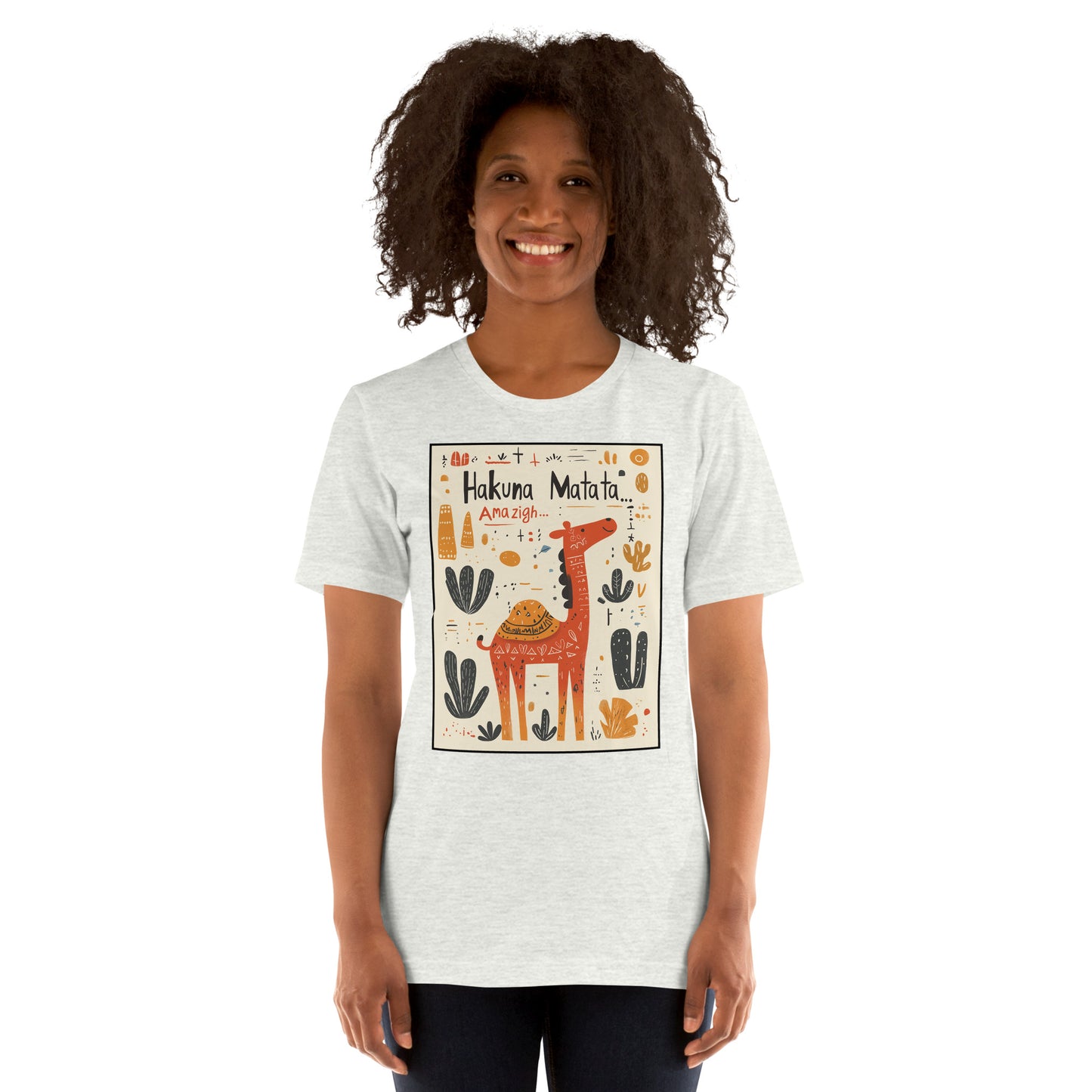 Hakuna Matata Amazigh Women's T-Shirt - Amazigh Culture Meets Fun Style | Ketama Creations