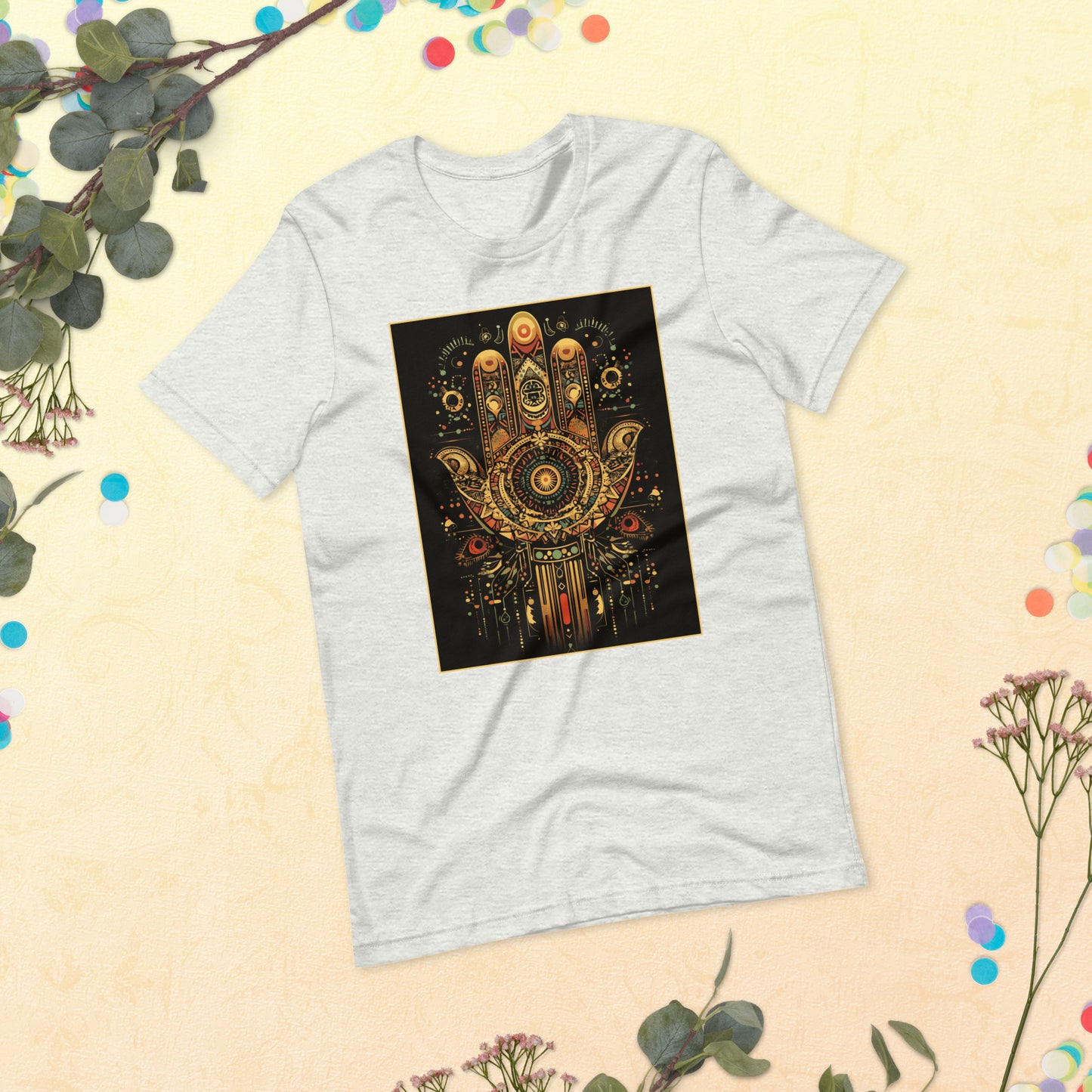 Hand of Fatima Women's T-Shirt - Amazigh Protection Symbol with Berber Design | Ketama Creations