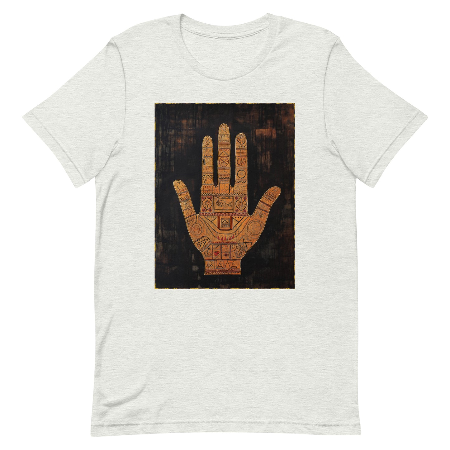 Hand of Fatima Men's T-Shirt - Amazigh Protection Symbol with Traditional Berber Art | Ketama Creations