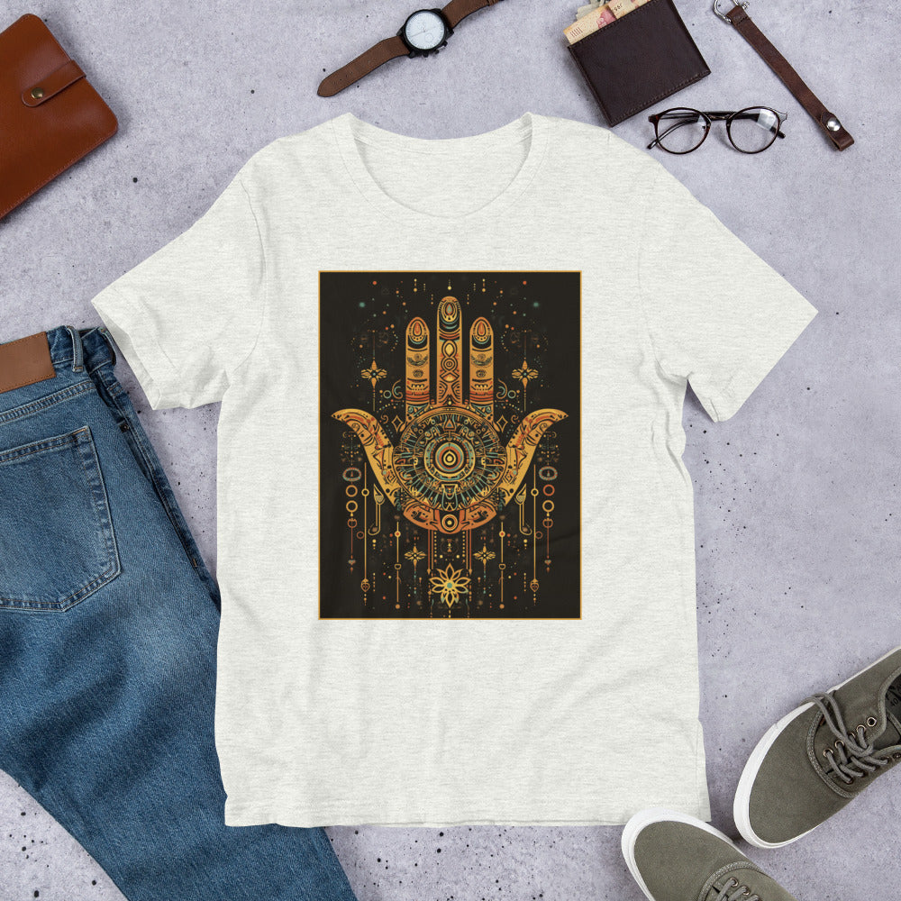 Hand of Fatima Men's T-Shirt - Amazigh Heritage with Traditional Berber Symbol | Ketama Creations