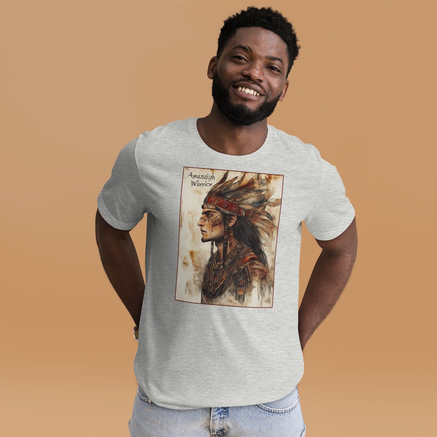 Amazigh Warrior - Honor and Strength - Men's T-shirt