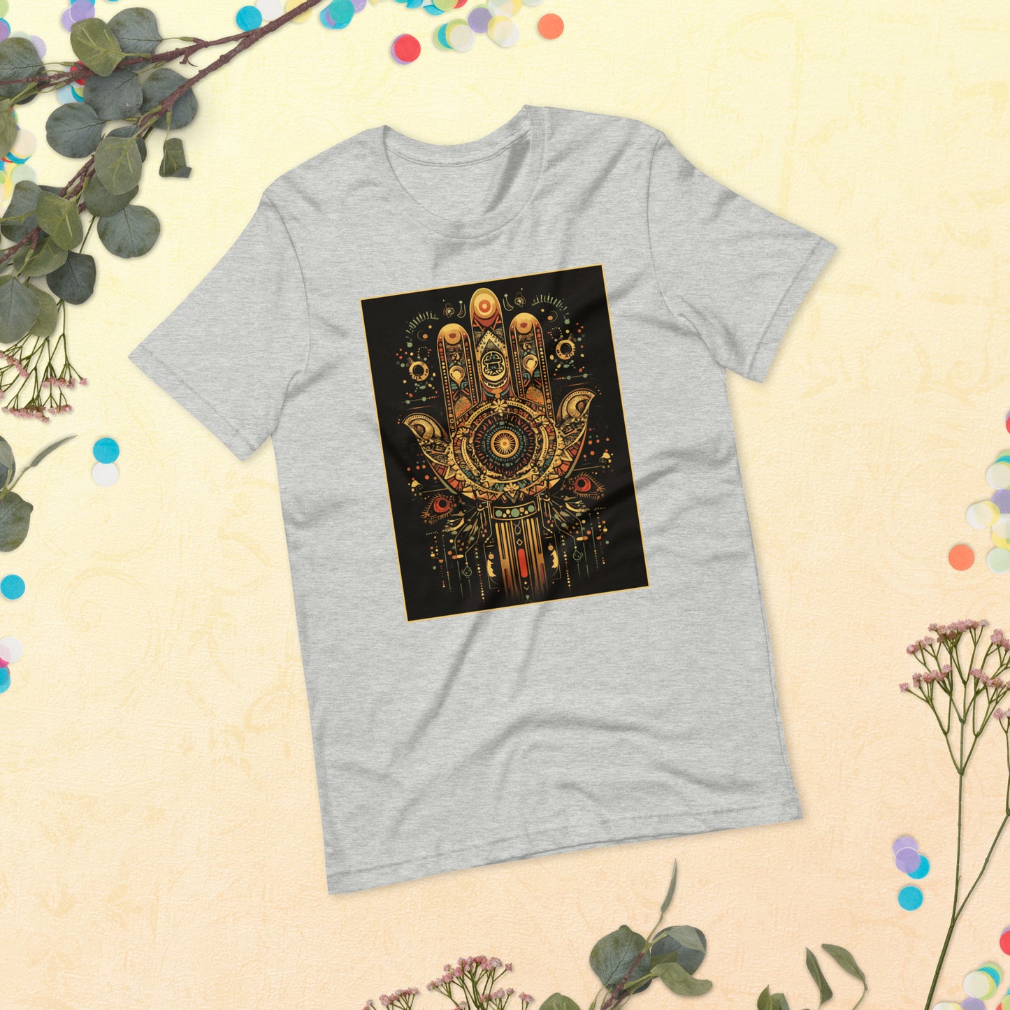 Hand of Fatima Women's T-Shirt - Amazigh Protection Symbol with Berber Design | Ketama Creations