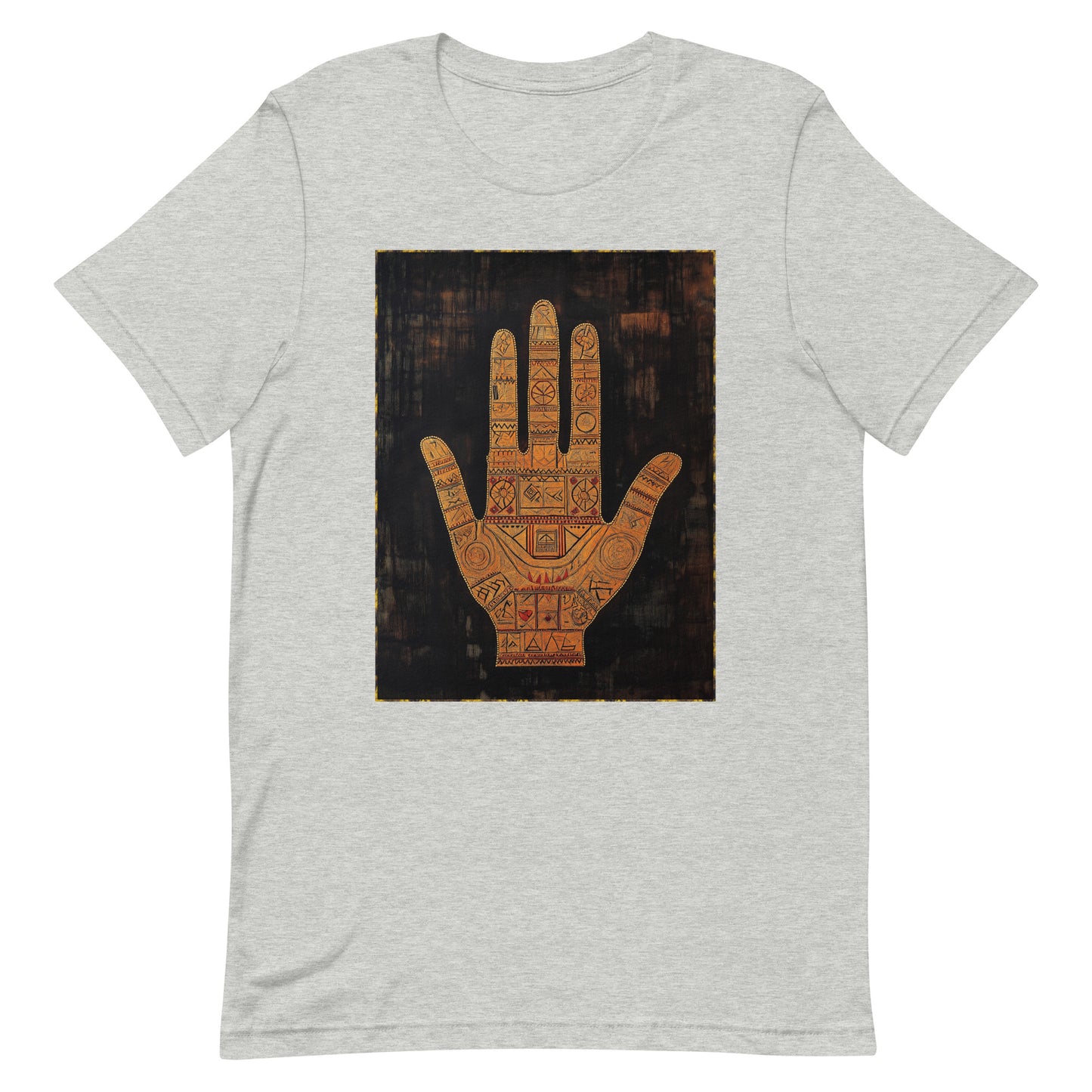 Hand of Fatima Men's T-Shirt - Amazigh Protection Symbol with Traditional Berber Art | Ketama Creations