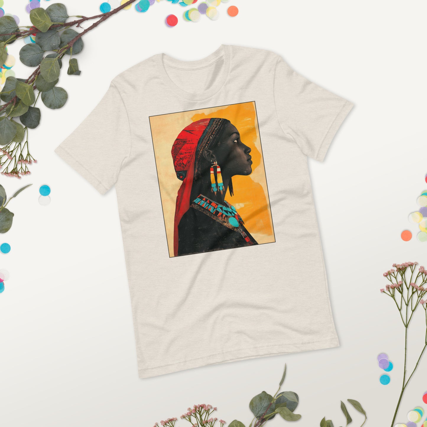 Berber Woman Silhouette Women's T-Shirt - Stylish Amazigh Heritage Design | Ketama Creations