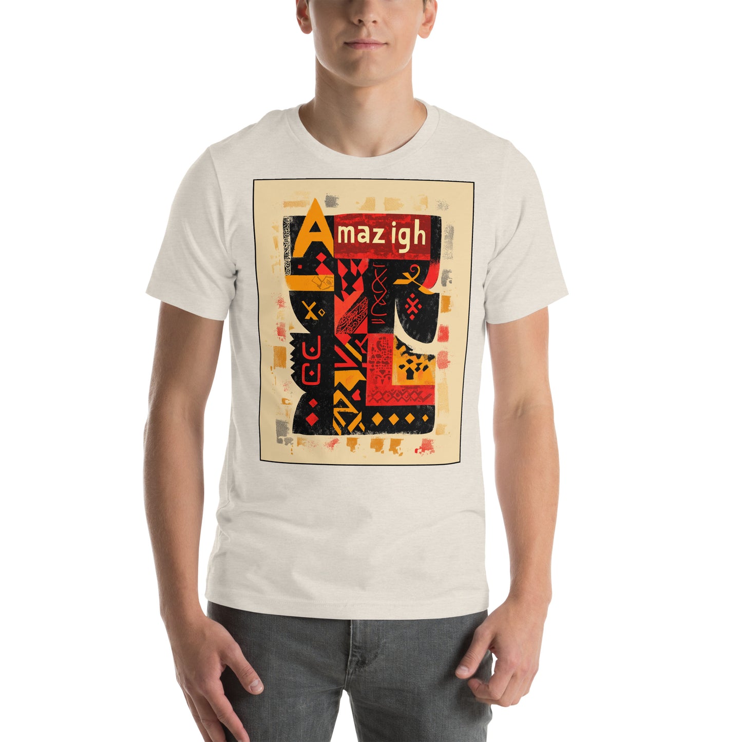 Amazigh Pride  Men's T-Shirt - Bold Typographic Statement