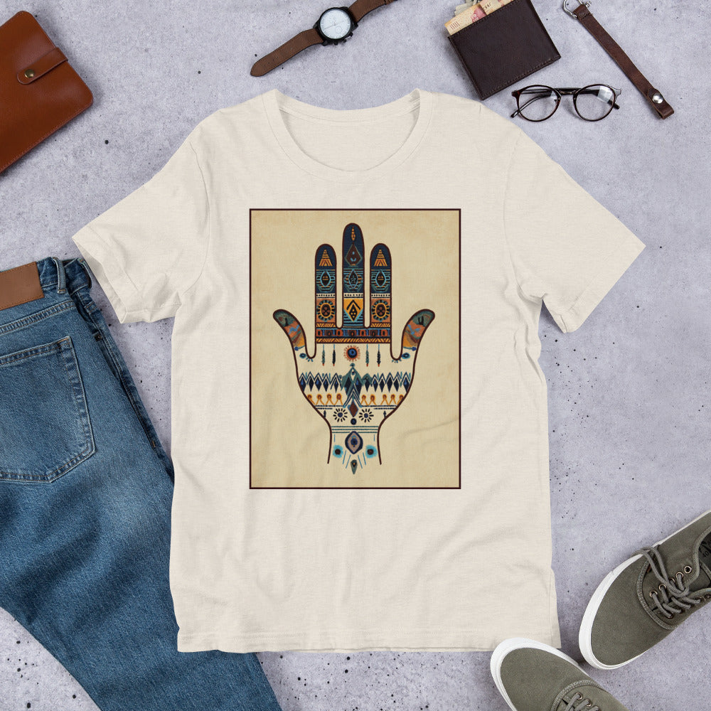 Hand of Fatima Men's T-Shirt - Berber Protection Symbol with Amazigh Heritage | Ketama Creations