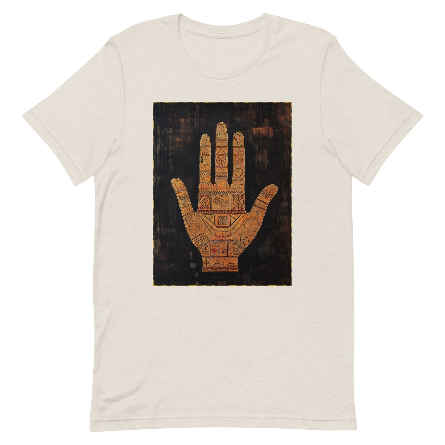 Hand of Fatima Men's T-Shirt - Amazigh Protection Symbol with Traditional Berber Art | Ketama Creations