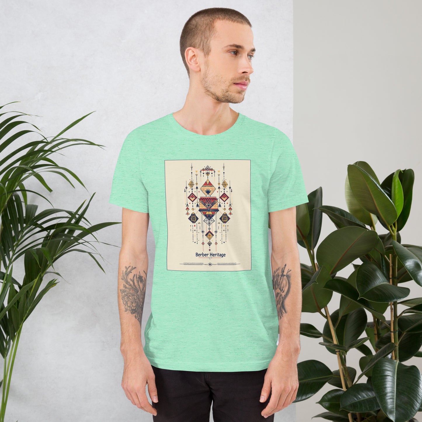 Berber Heritage - Detailed Jewelry Illustration - Men's T-shirt