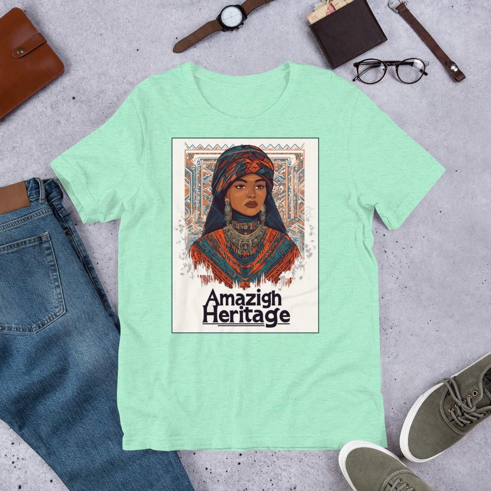 t-shirt amazigh femme menthe