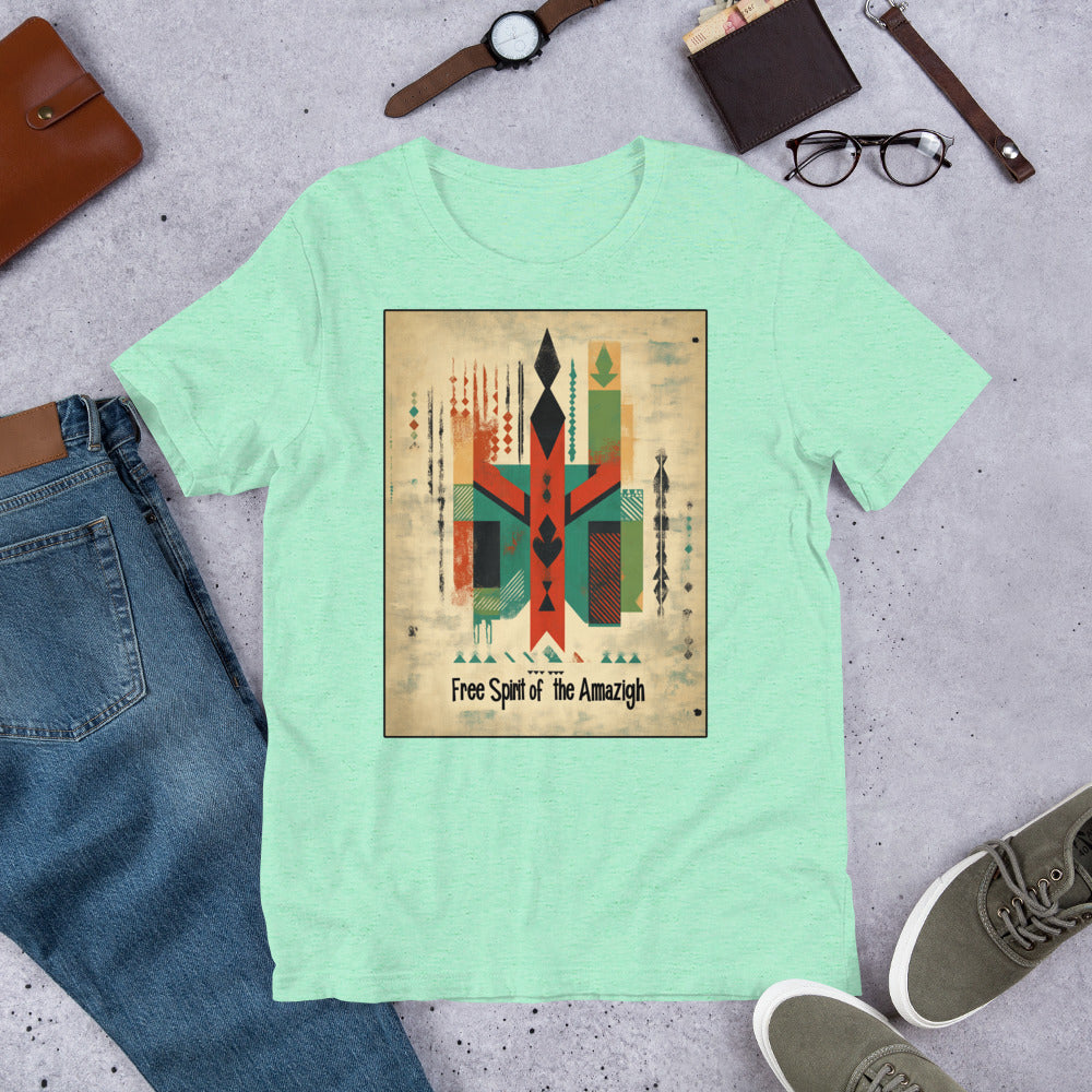 The Free Spirit of the Amazigh Men's T-Shirt - Berber Heritage Design | Ketama Creations