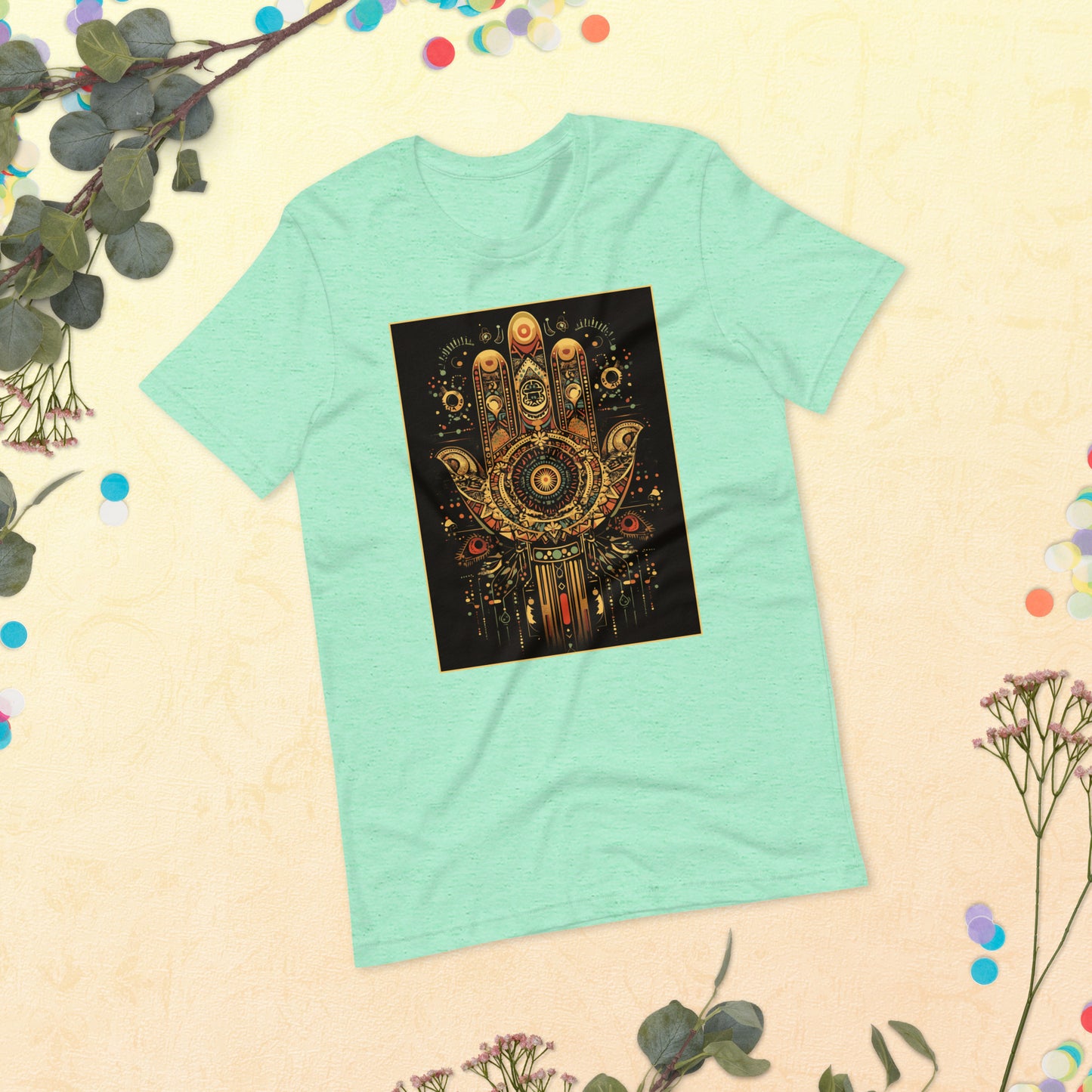 Hand of Fatima Women's T-Shirt - Amazigh Protection Symbol with Berber Design | Ketama Creations