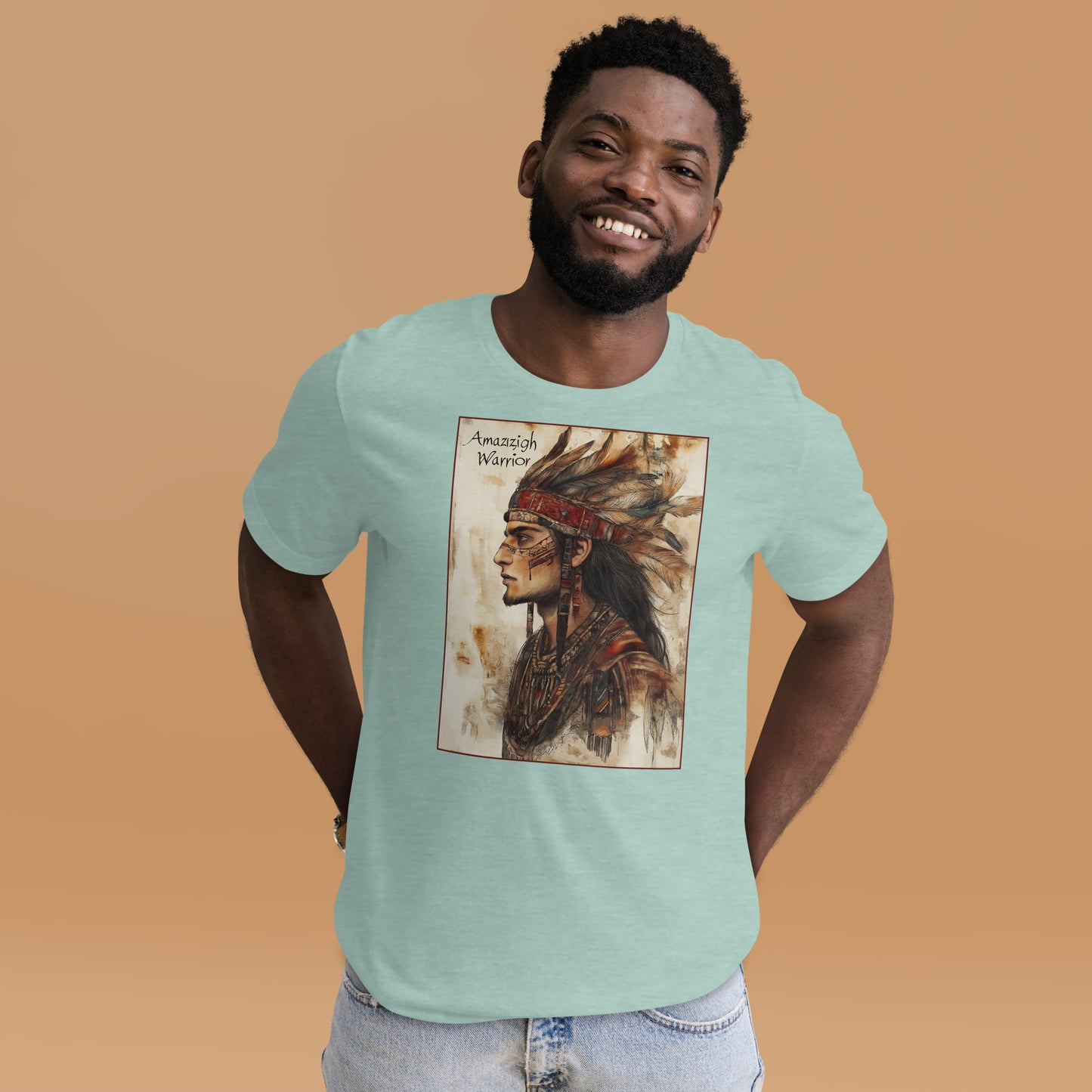 Amazigh Warrior - Honor and Strength - Men's T-shirt